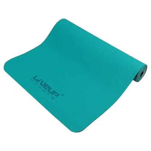 Коврик LiveUp для йоги LS3237 ТПЕ173*61*0,6 голубо-черный от магазина Супер Спорт